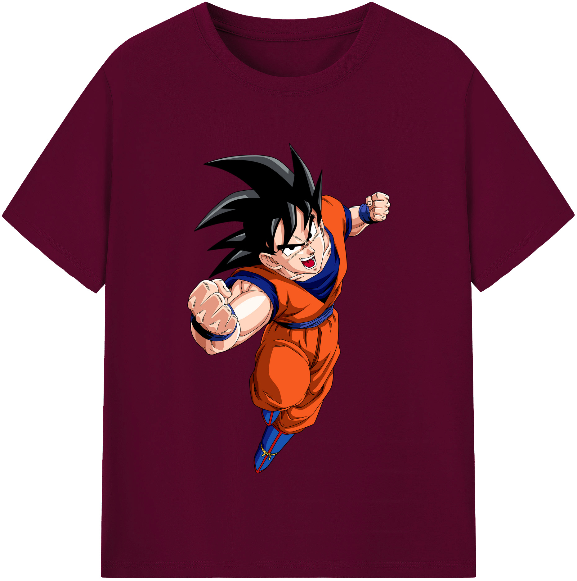 （画像用） ドラゴンボール 孫悟空（そん ごくう）Son Goku カカロット DRAGON BALL Kakarotto レディースカジュアルプリントTシャツ（綿100％）